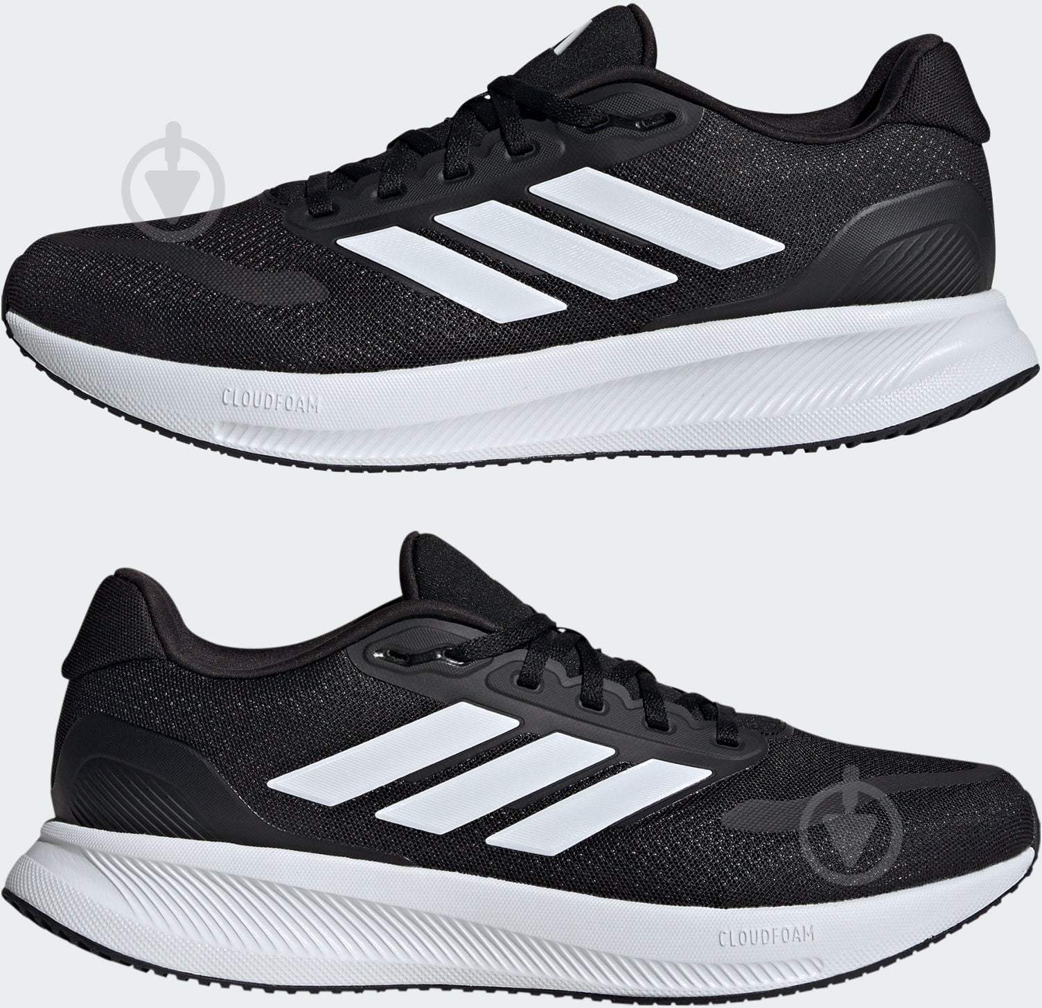 Кросівки чоловічі Adidas Runfalcon 5 Wide IE0552 р.42 чорні - фото 9