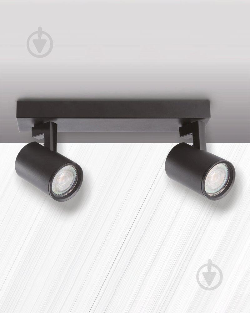 Спот Goldlux Lynx 2x10 Вт GU10 черный 328694 - фото 3