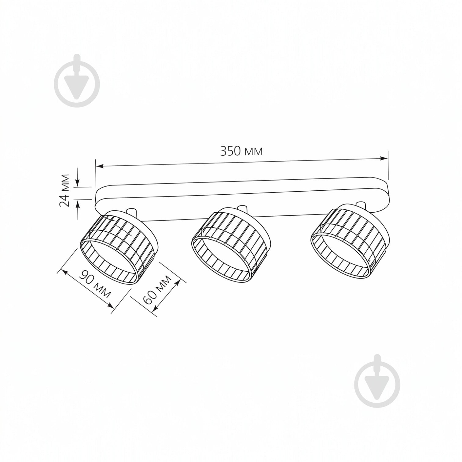 Спот LIGHT SET SP OSOKA 3x12 Вт GX53 черный - фото 4