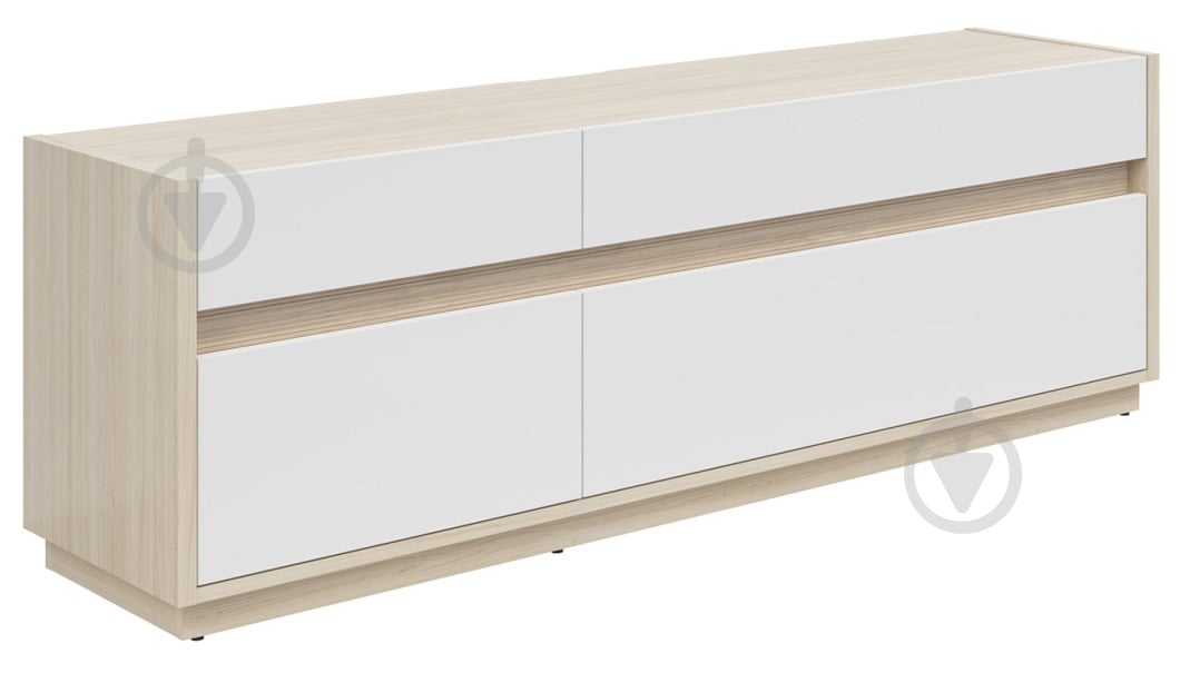 Тумба под ТВ BRW KIM 1K3ш 1720x572x420 мм дуб рива светлый/белый (S645-RTV1K3S-DRJ/BI) - фото 1 Тумба под ТВ BRW KIM 1K3ш 1720x572x420 мм дуб рива светлый/белый (S645-RTV1K3S-DRJ/BI) - фото 1