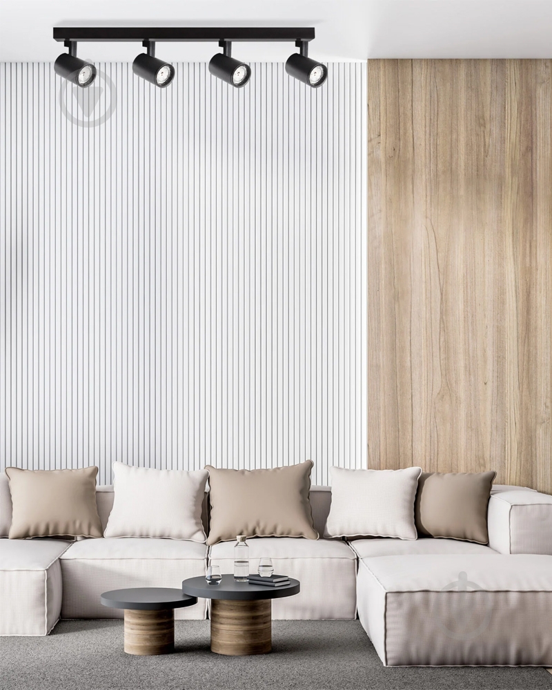 Спот Goldlux Lynx 4x10 Вт GU10 чорний 328717 - фото 2 Спот Goldlux Lynx 4x10 Вт GU10 чорний 328717 - фото 2