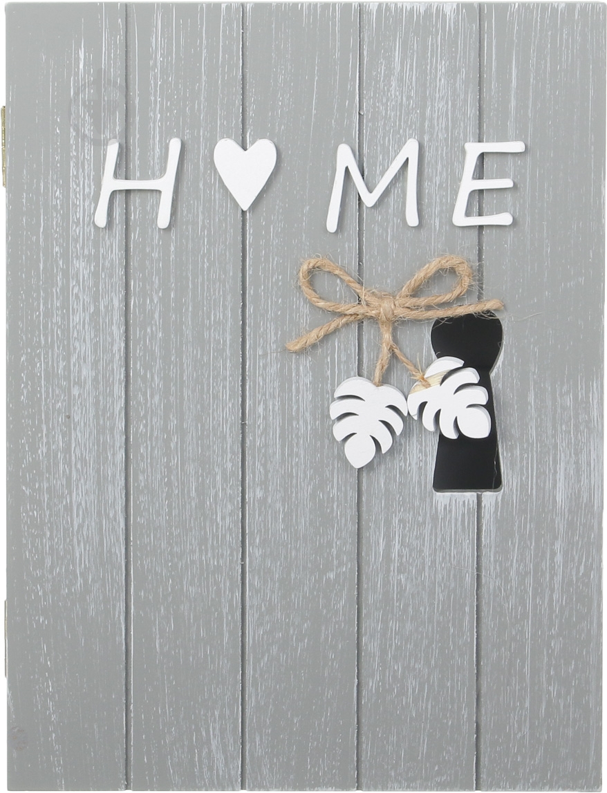Ключница Home на 6 крючков серая - фото 2