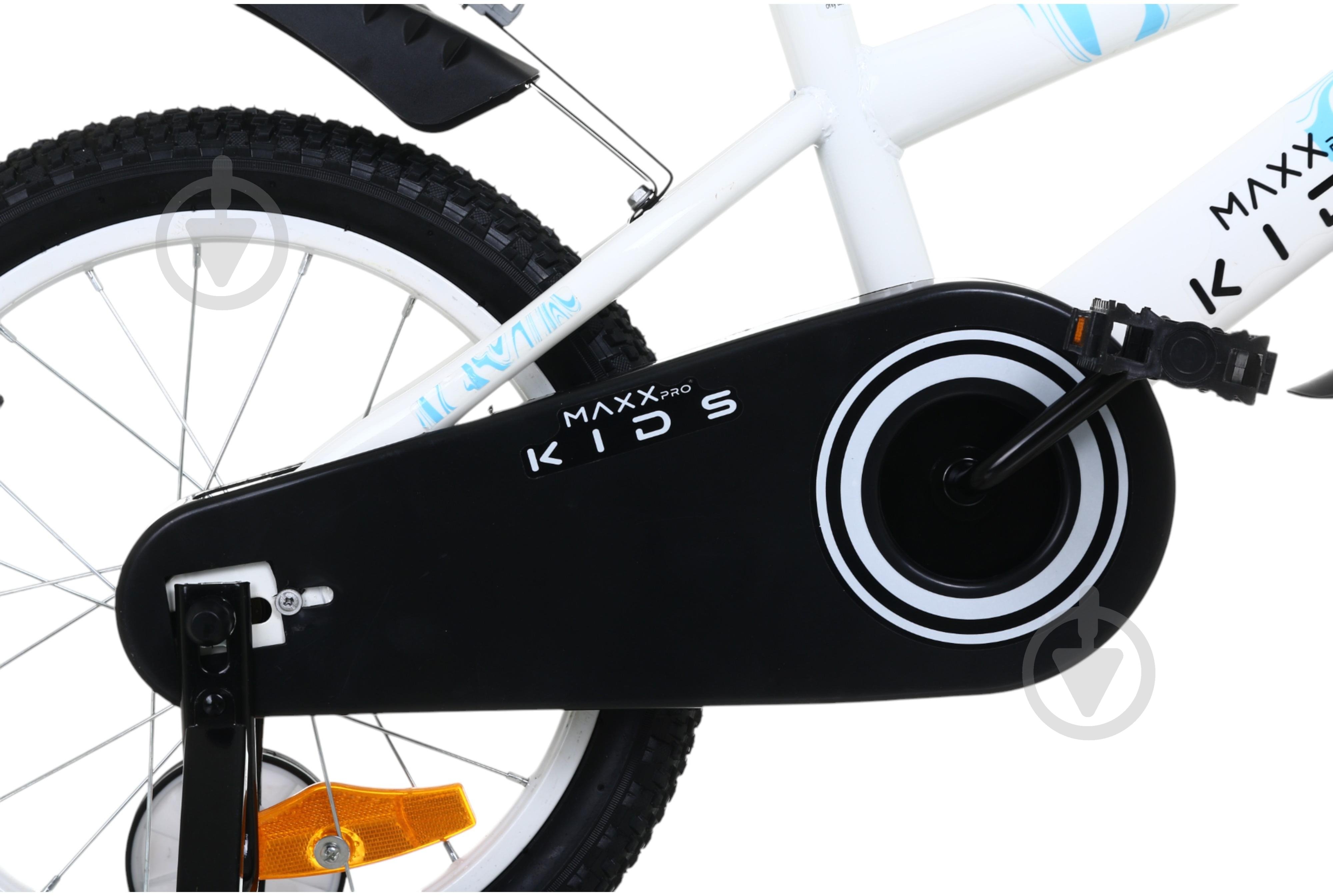 Велосипед дитячий MaxxPro kids 16" біло-чорний KB014 - фото 3