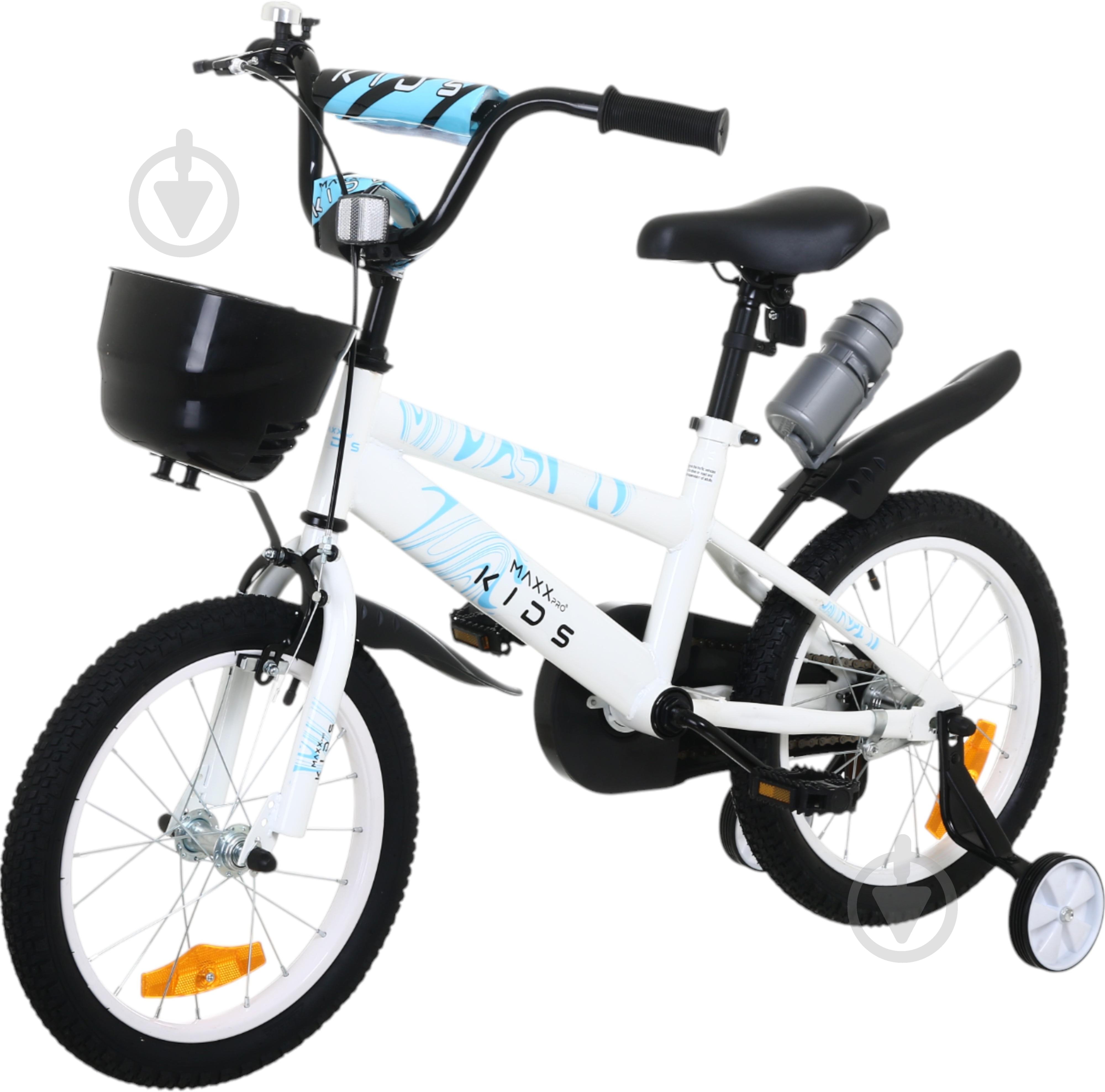 Велосипед дитячий MaxxPro kids 16" біло-чорний KB014 - фото 1