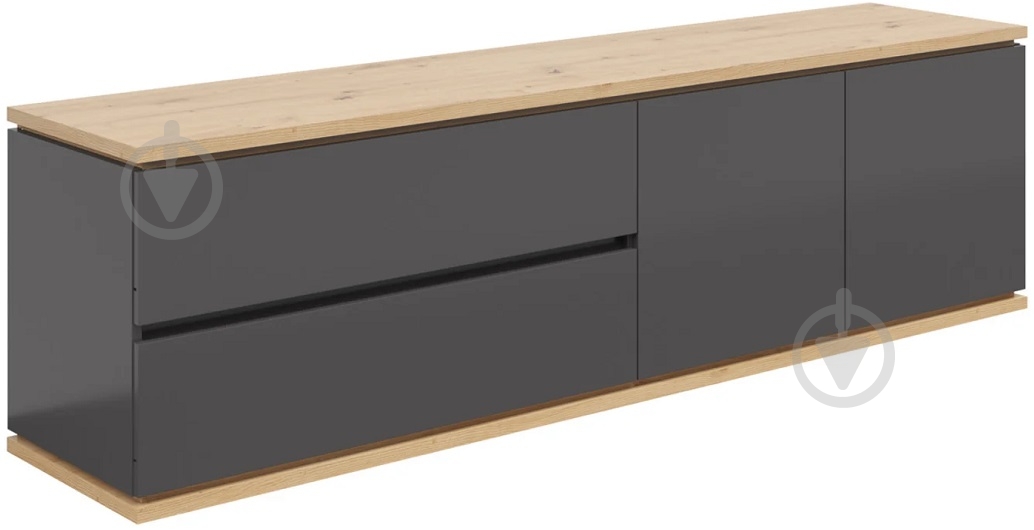 Тумба під ТВ BRW YAMAEL 2д2ш 1840x540x420 мм дуб артізан/графіт (S570-RTV2D2S-GF/DASN) - фото 1 Тумба під ТВ BRW YAMAEL 2д2ш 1840x540x420 мм дуб артізан/графіт (S570-RTV2D2S-GF/DASN) - фото 1