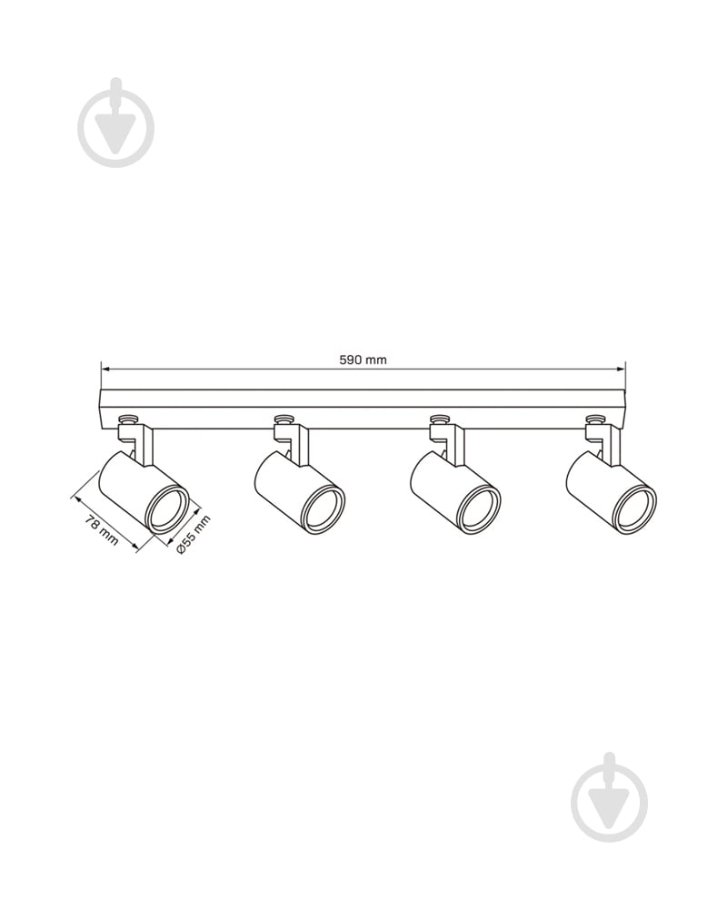 Спот Goldlux Lynx 4x10 Вт GU10 белый 328755 - фото 3 Спот Goldlux Lynx 4x10 Вт GU10 белый 328755 - фото 3