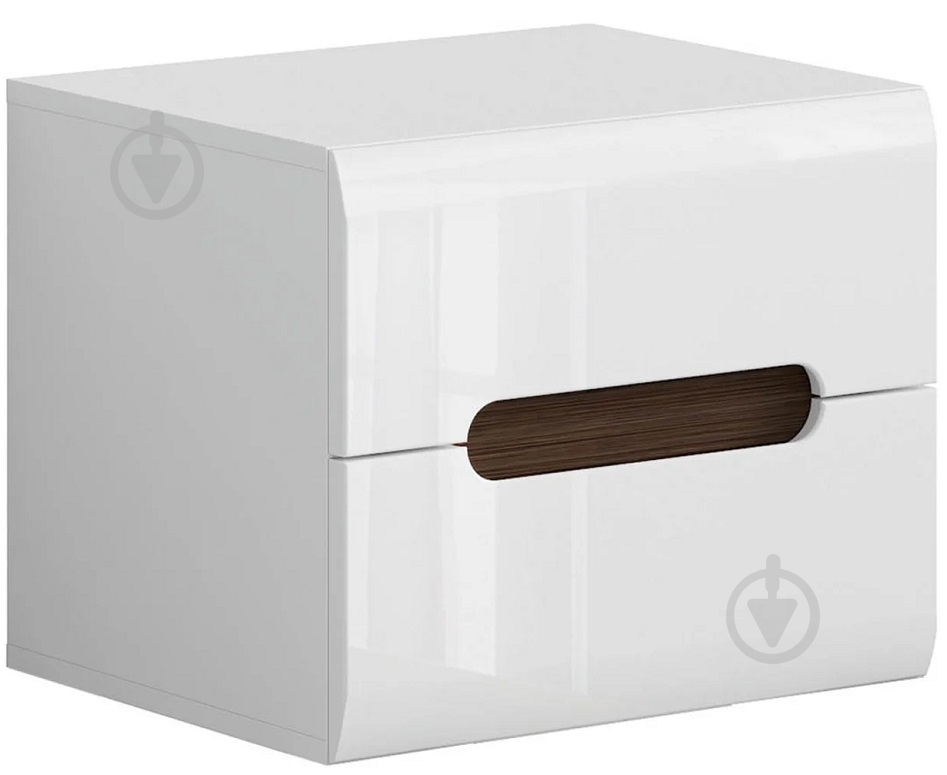 Тумба приліжкова BRW AZTECA TRIO 2ш 500x430x410 мм білий глянець(S504-KOM2S/4/5-BI/BIP) - фото 1 Тумба приліжкова BRW AZTECA TRIO 2ш 500x430x410 мм білий глянець(S504-KOM2S/4/5-BI/BIP) - фото 1