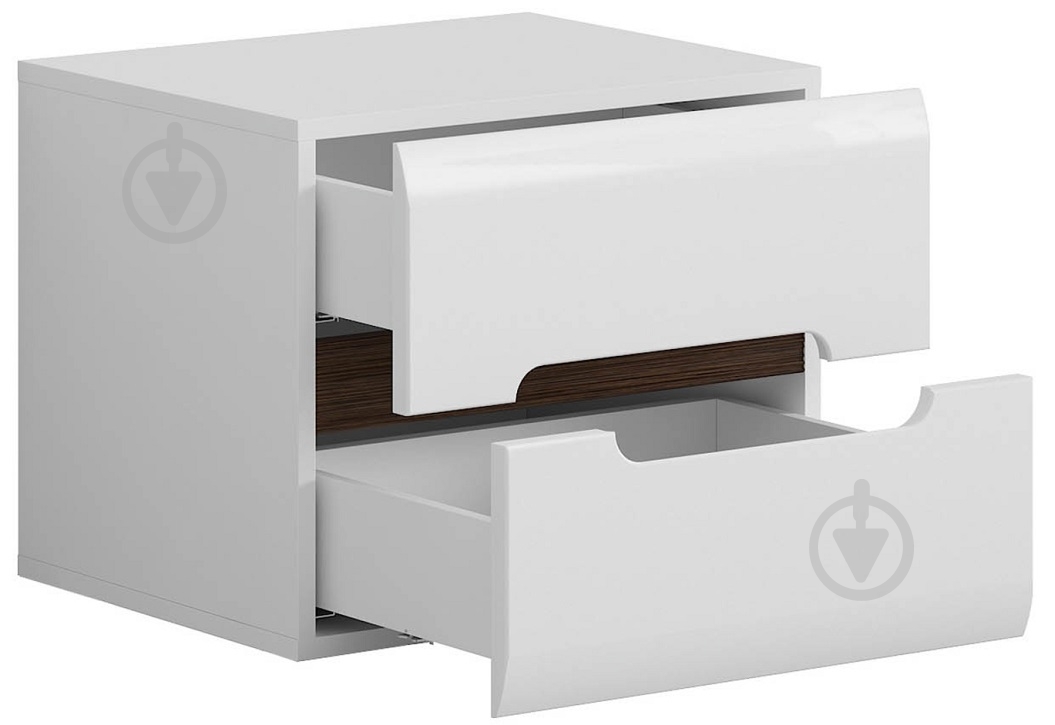 Тумба приліжкова BRW AZTECA TRIO 2ш 500x430x410 мм білий глянець(S504-KOM2S/4/5-BI/BIP) - фото 3 Тумба приліжкова BRW AZTECA TRIO 2ш 500x430x410 мм білий глянець(S504-KOM2S/4/5-BI/BIP) - фото 3