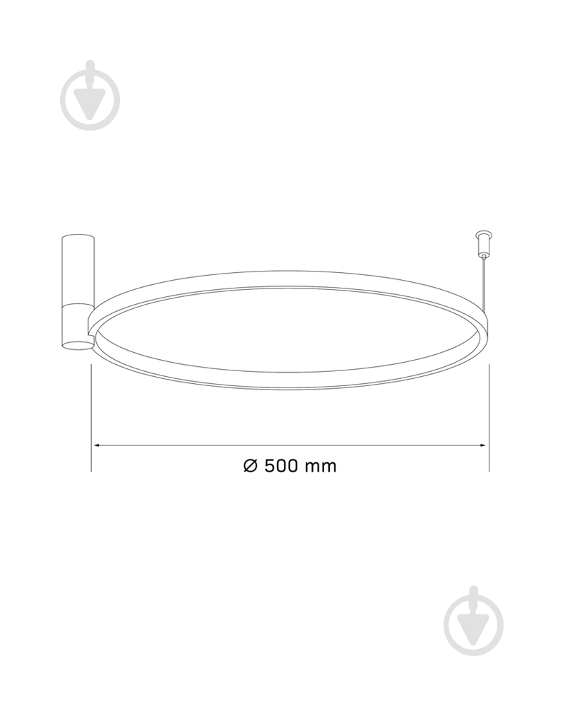 Світильник стельовий Goldlux Noemi 20 Вт матовий нікель 4000 К 329998 - фото 4