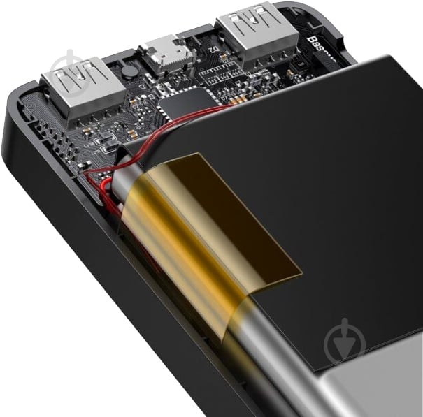Повербанк BASEUS 15W Display PPDML-I01 10000 mAh black (878302) - фото 6