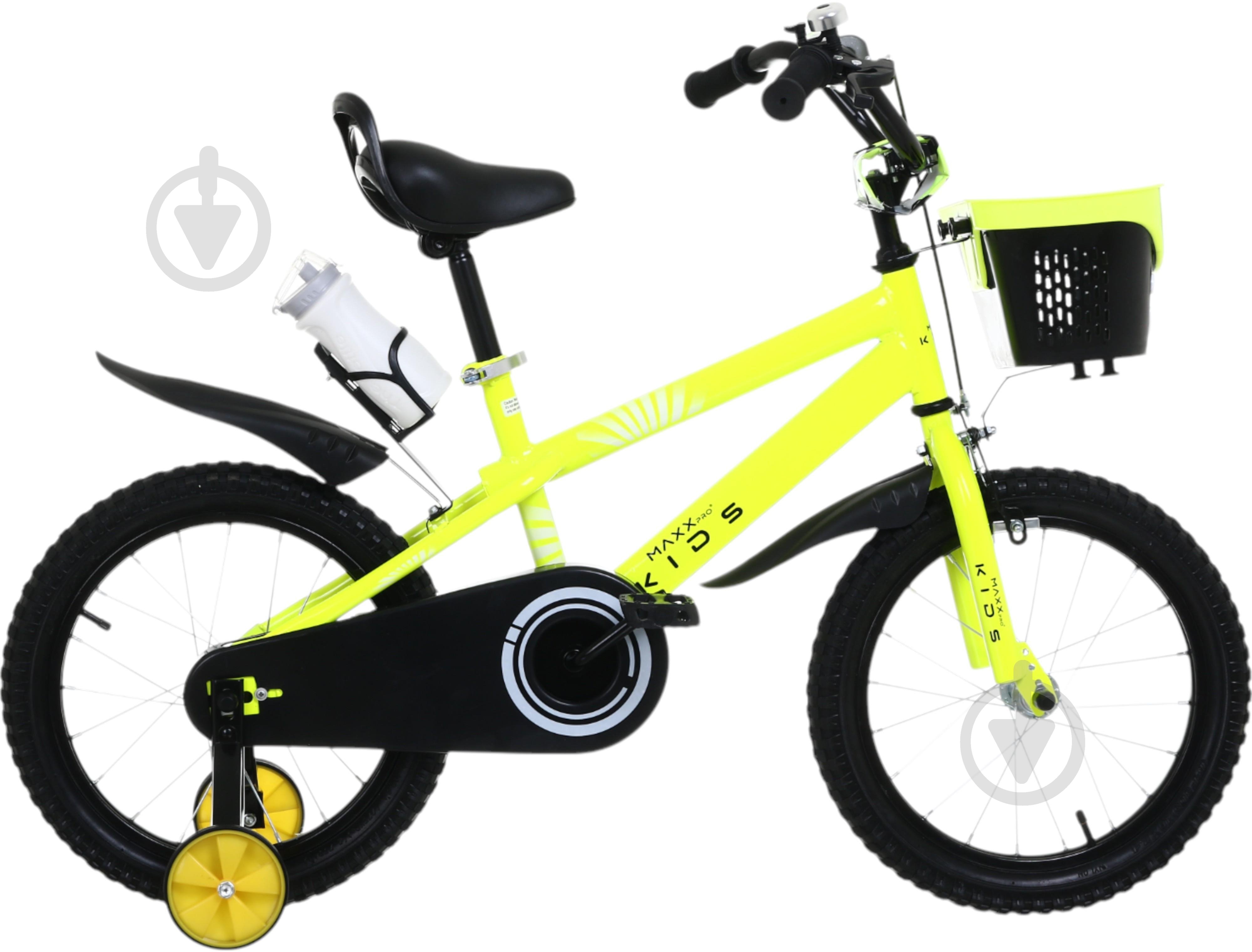 Велосипед дитячий MaxxPro kids 16" жовтий KB007 - фото 2