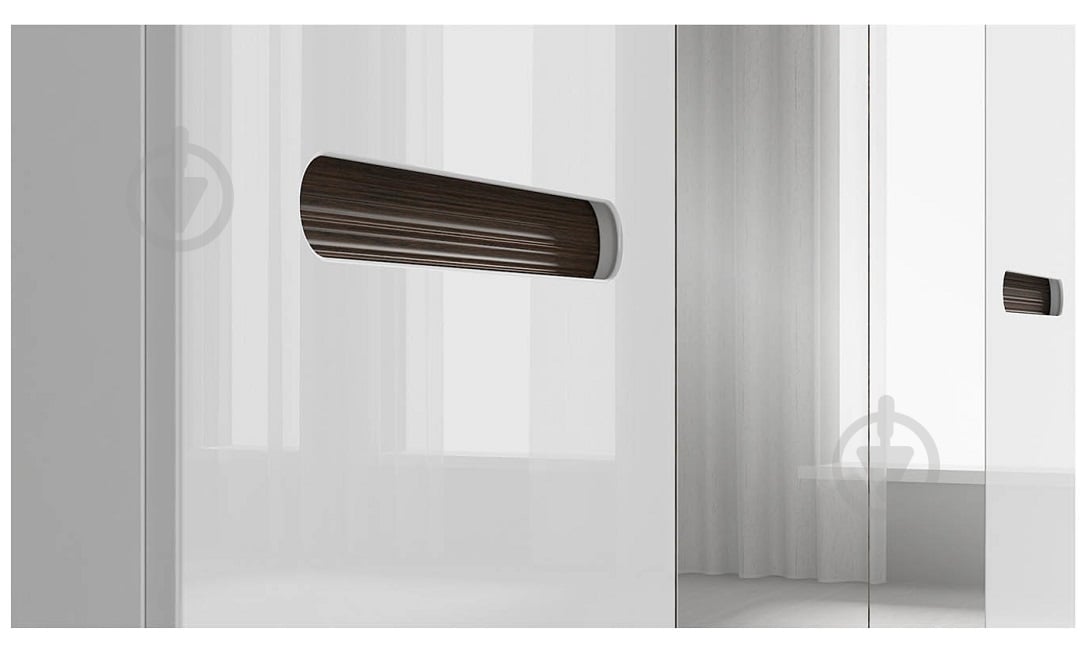 Шкаф BRW AZTECA TRIO 2д2L 2120х2250х560 мм белый глянец / (S504-SZF2D2L/21/22-BI/BIP) - фото 3