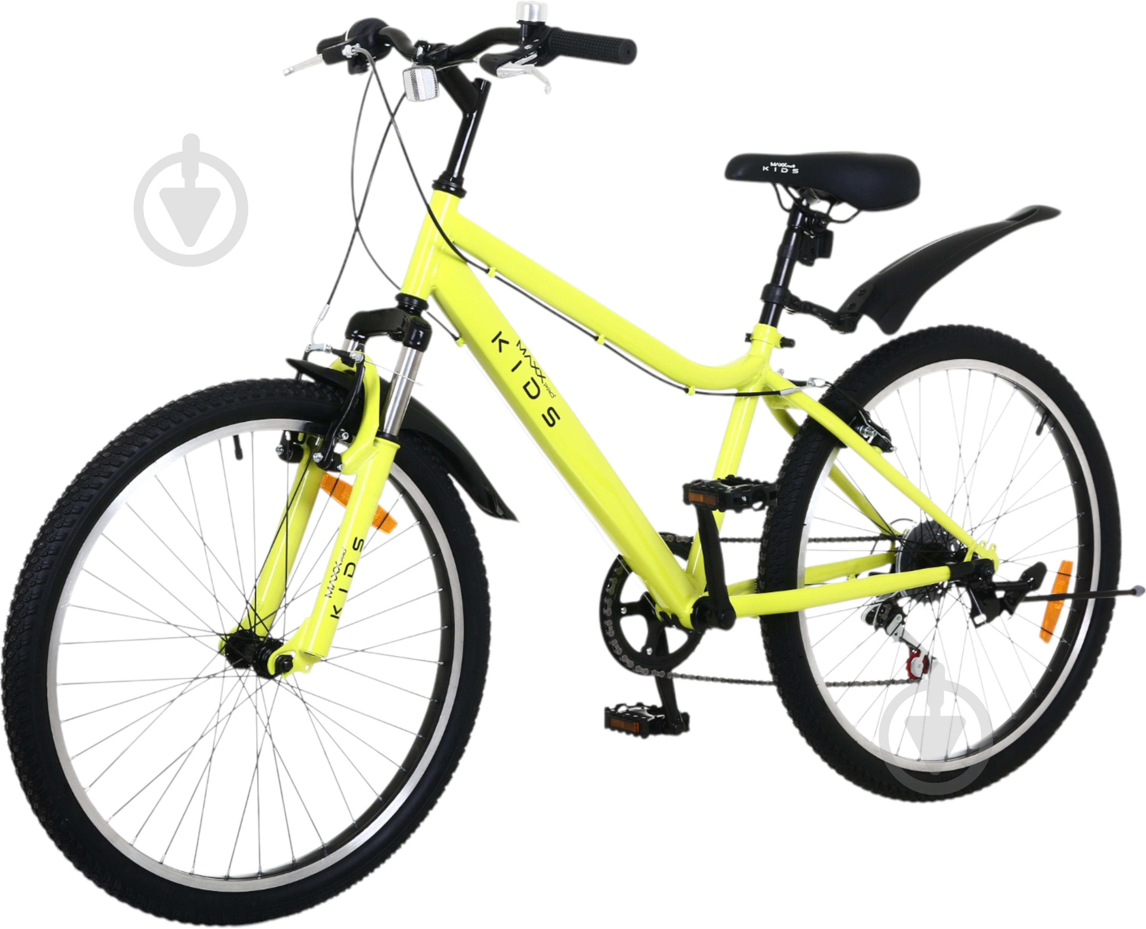 Велосипед дитячий MaxxPro kids 24" жовтий KB023 - фото 1