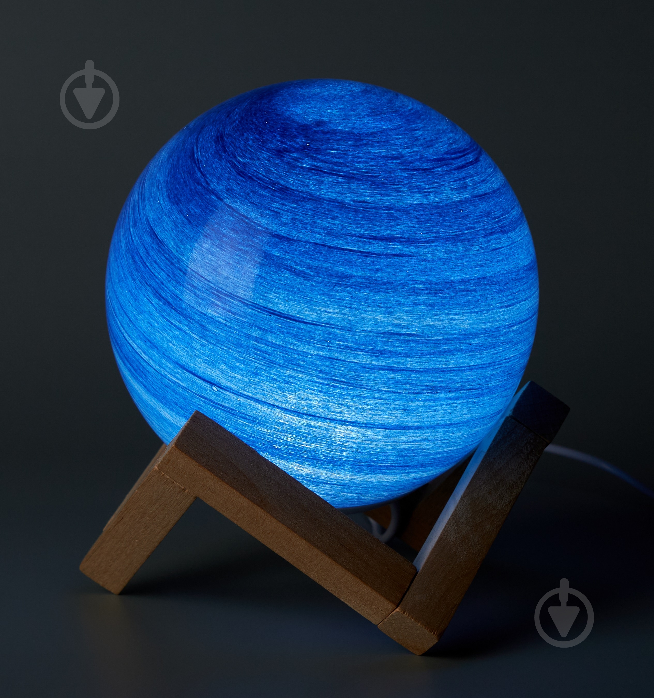 Ночник 3D Led Berger 3 Вт синий 1039-NL-12 Glass Planet 3D - фото 5 Ночник 3D Led Berger 3 Вт синий 1039-NL-12 Glass Planet 3D - фото 5