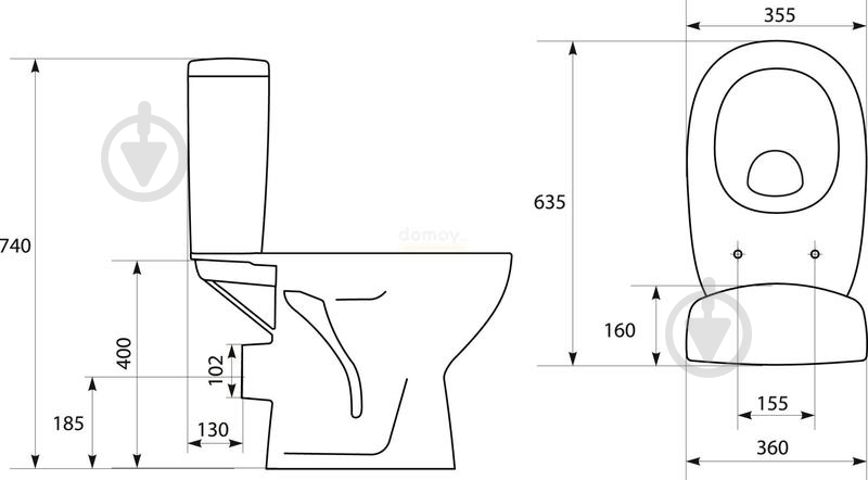 Унитаз-компакт Cersanit 415 Arteco 011 - фото 4