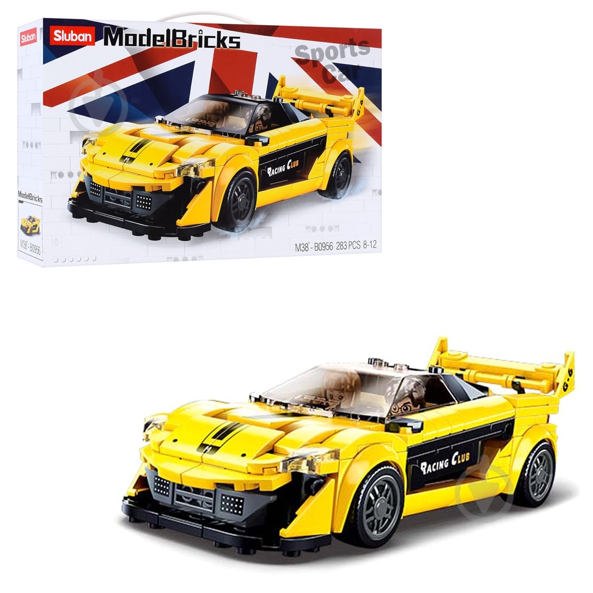 Игрушка-конструктор Sluban Model Bricks Гоночная машина M38-B0956 - фото 1