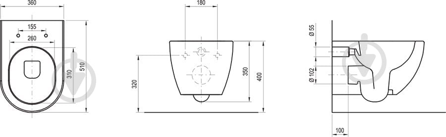 Унитаз подвесной Ravak Uni Chrome RimOff - фото 5