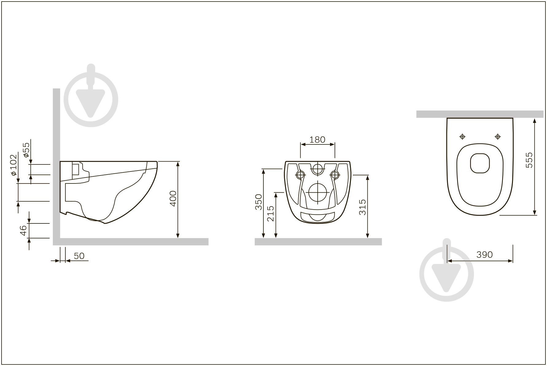 Унитаз подвесной AM.PM Sensation FlashClean C301700WH - фото 9