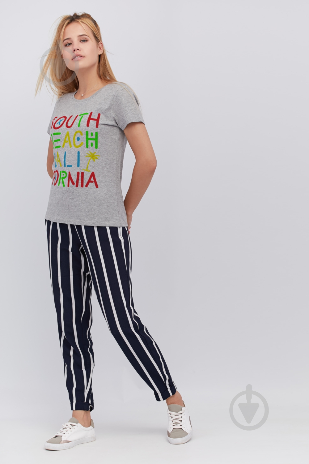 Футболка YAPPI Basic WG1055 р.L серый - фото 2 Футболка YAPPI Basic WG1055 р.L серый - фото 2