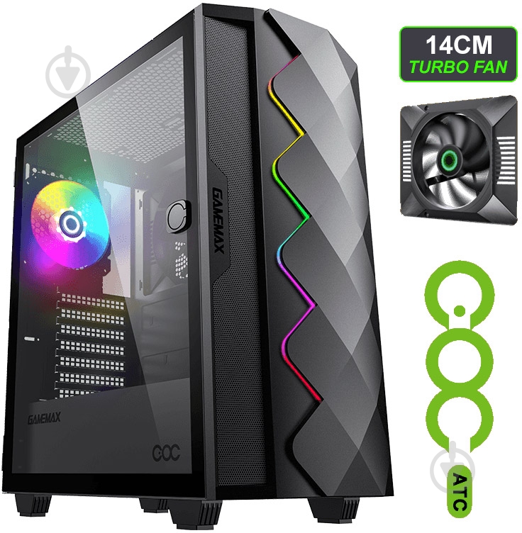 Корпус GameMax Diamond COC BK - фото 10