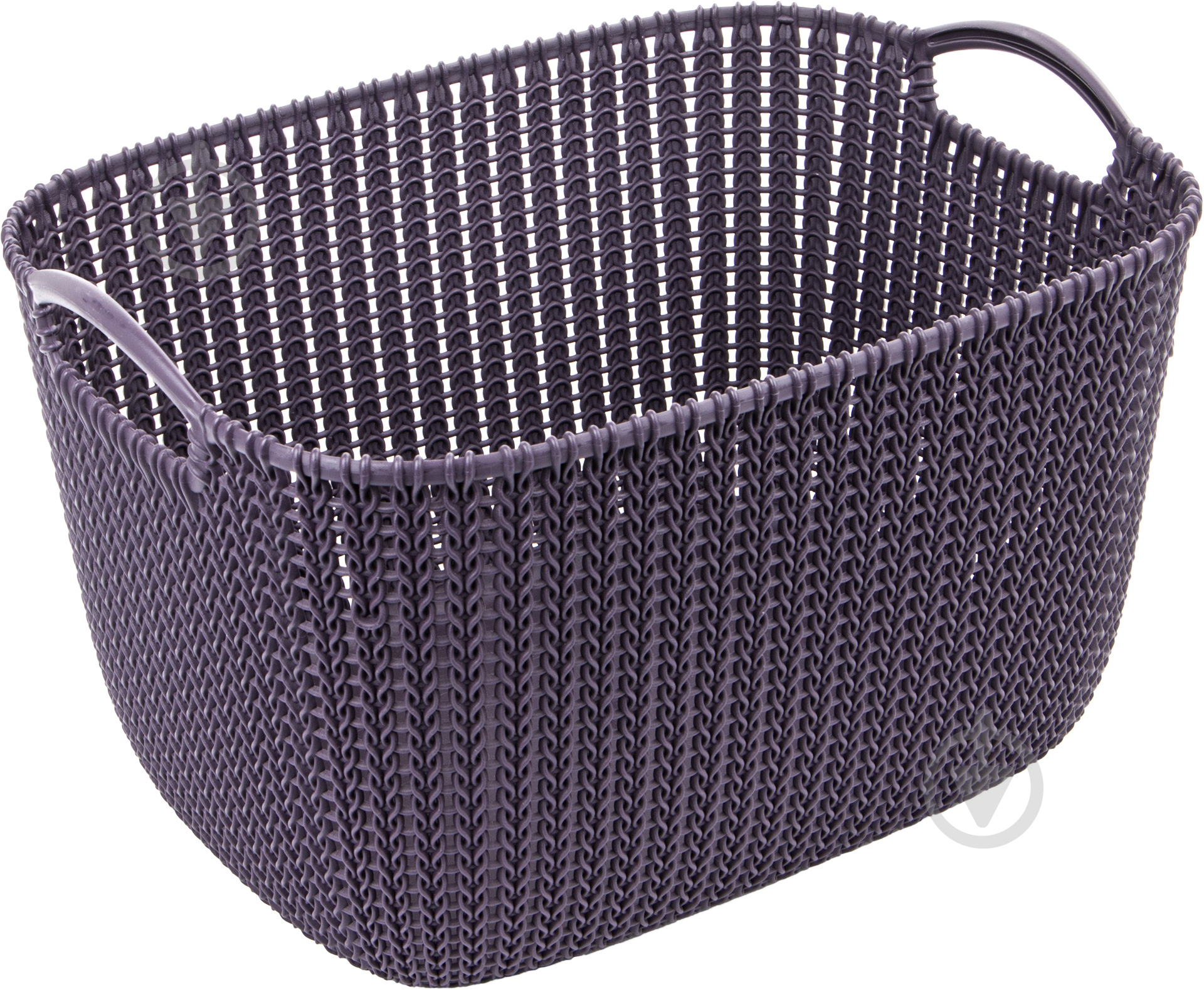 Кошик для зберігання пластиковий Curver 230117 Knit L прямокутний фіолетовий 230x300x400 мм - фото 1