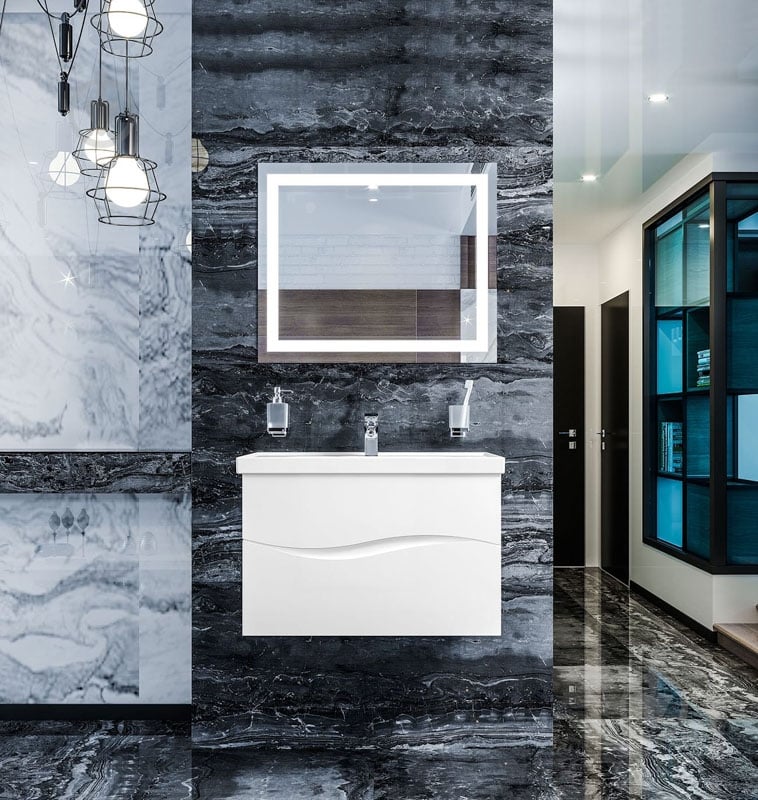 Дзеркало Aqua Rodos з LED-підсвіткою Альфа 80х80 см - фото 5