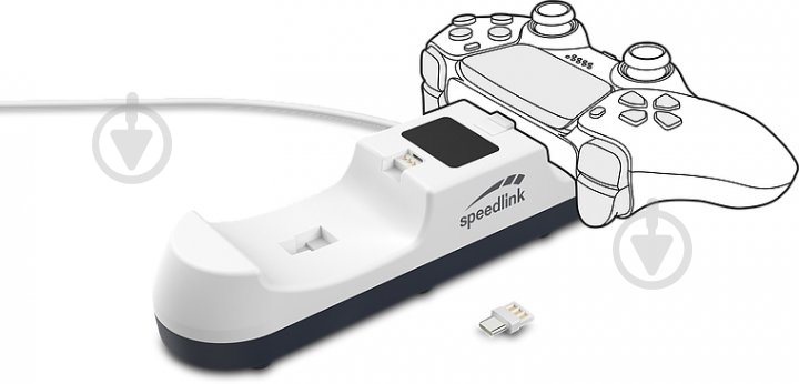 Устройство питания Speedlink JAZZ USB Charger для PS5 white - фото 3 Устройство питания Speedlink JAZZ USB Charger для PS5 white - фото 3