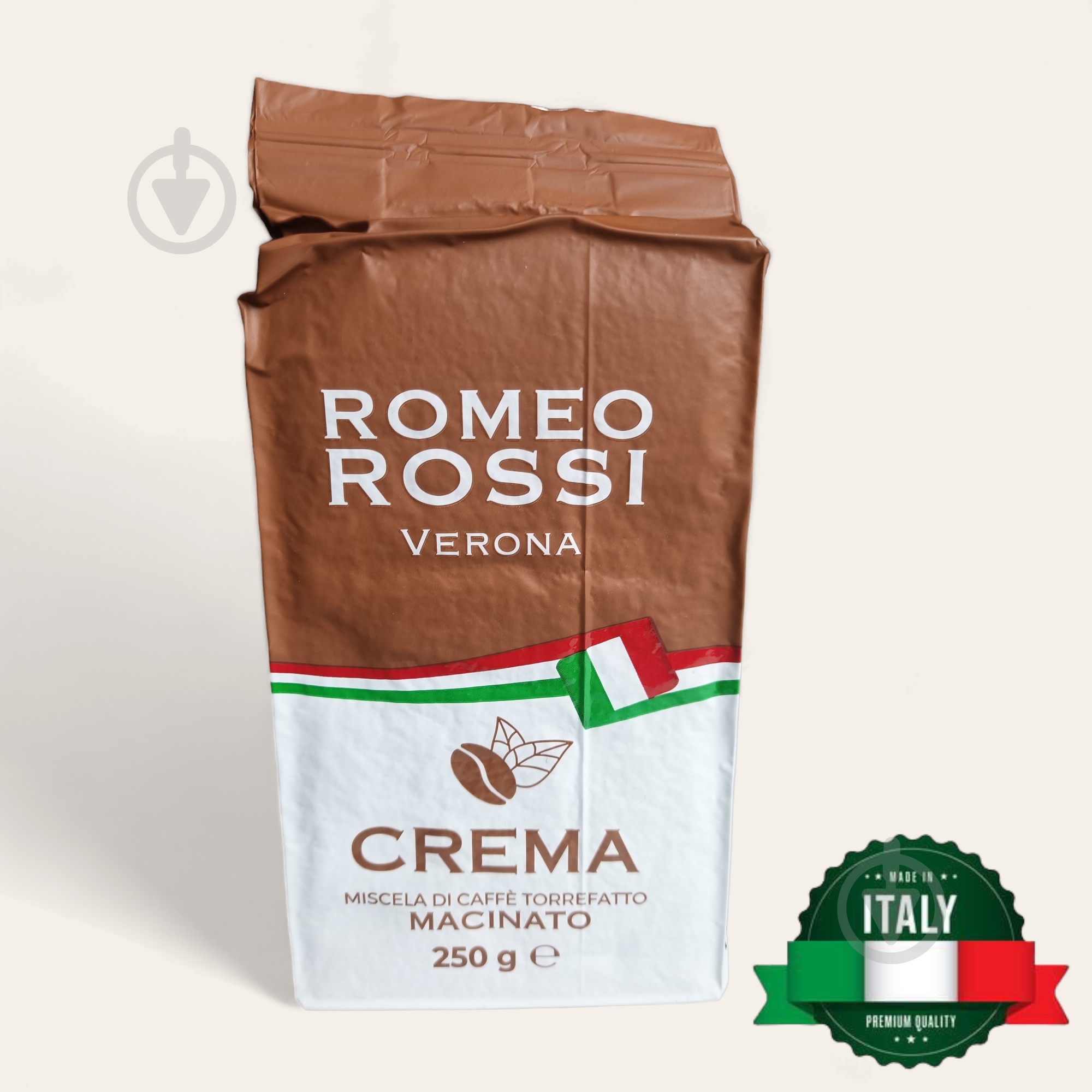 Кофе молотый Romeo Rossi CREMA 250 г - фото 2 Кофе молотый Romeo Rossi CREMA 250 г - фото 2