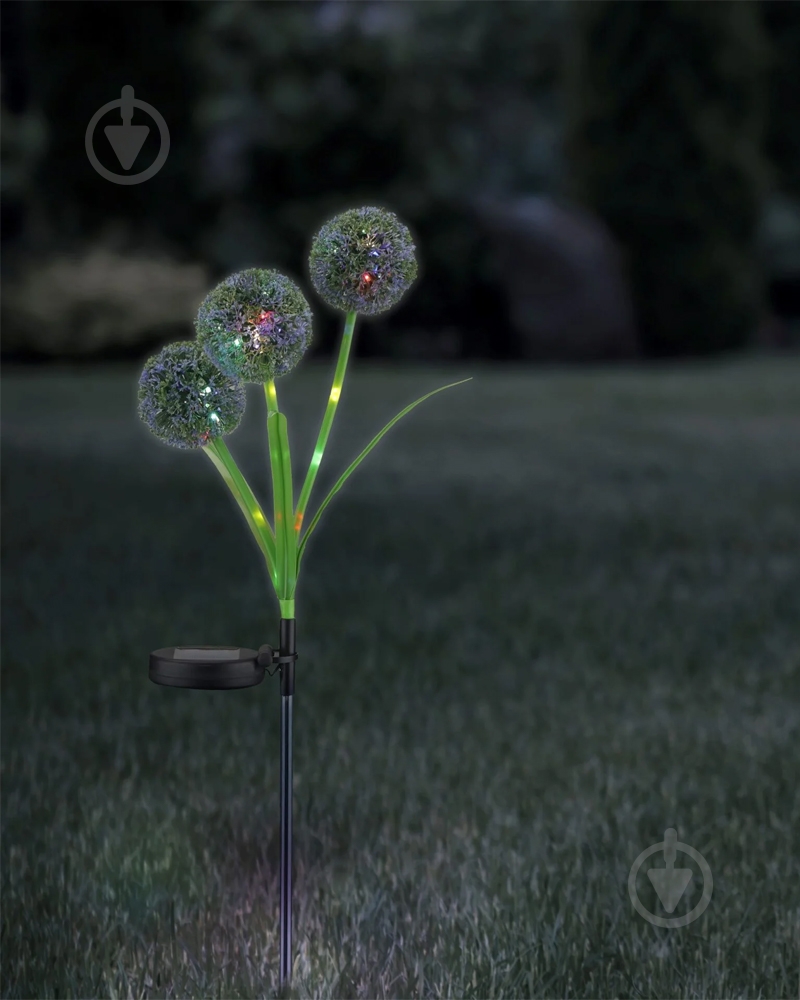 Светильник на солнечной батарее Goldlux Allium IP44 зеленый 329516 - фото 2