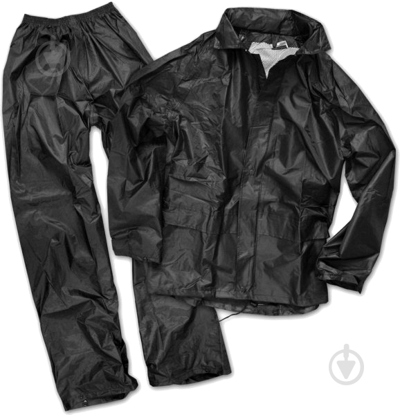 Костюм Sturm Mil-Tec р. XL черный дождевик - фото 1