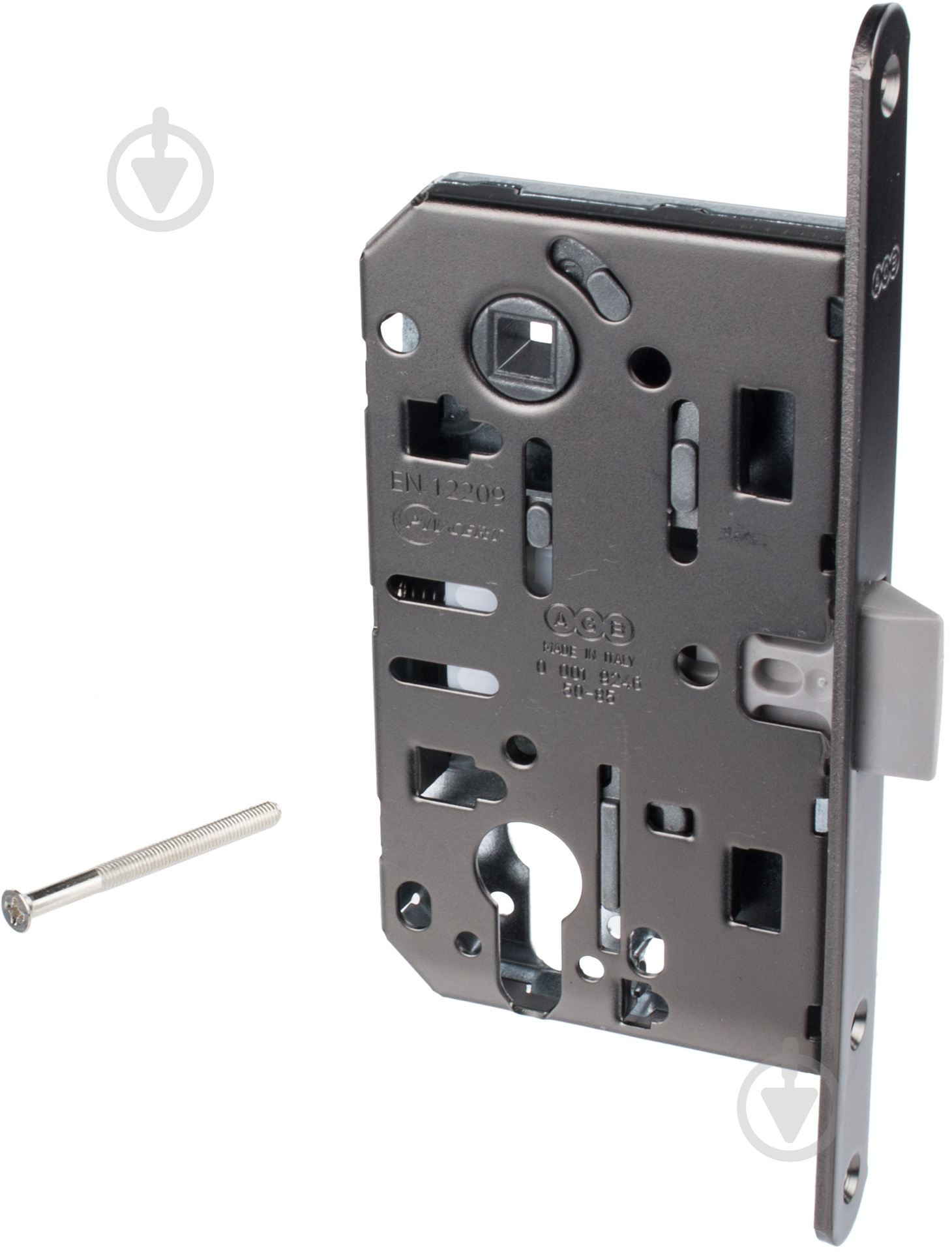 Дверной замок межкомнатный AGB титан - фото 3