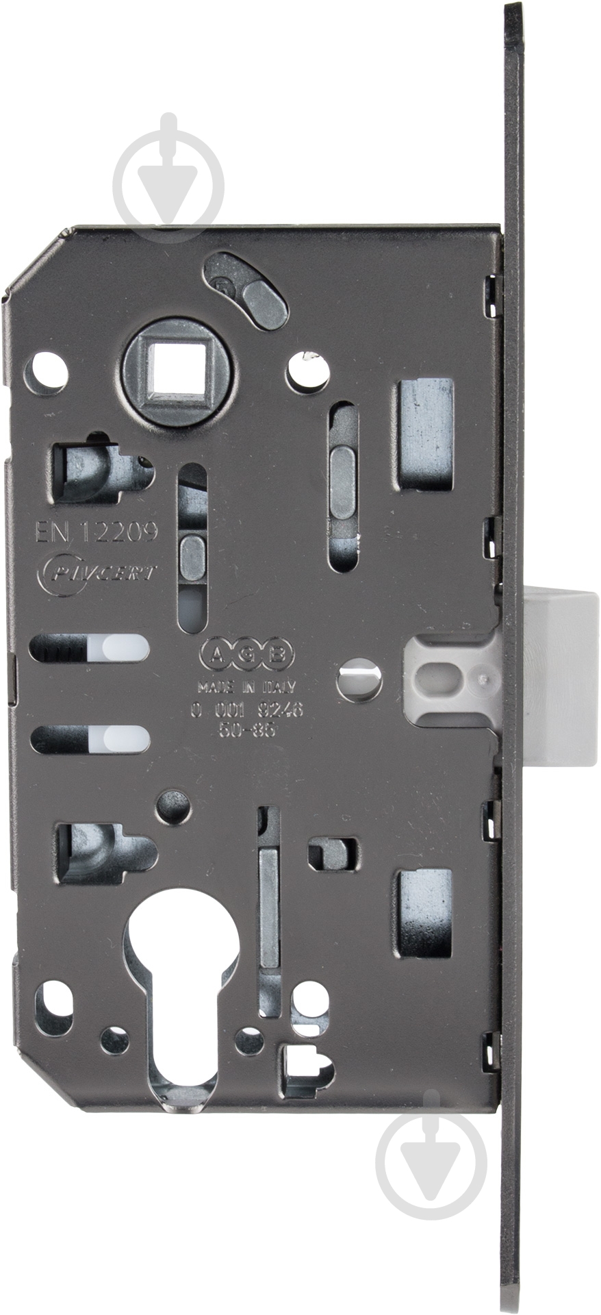 Дверной замок межкомнатный AGB титан - фото 2