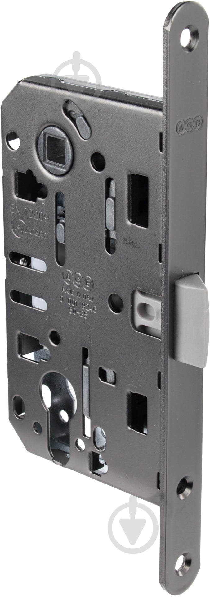 Дверной замок межкомнатный AGB титан - фото 1