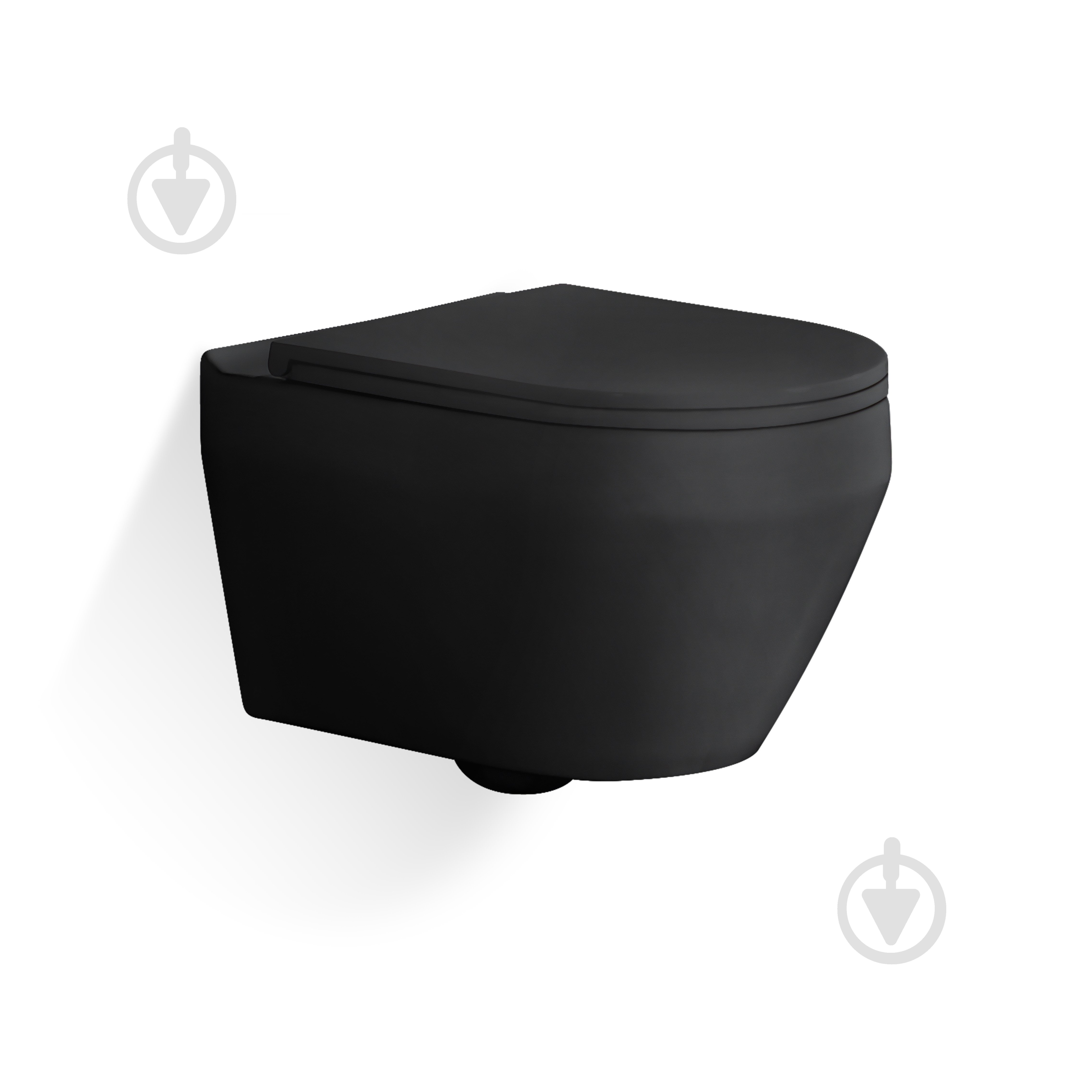 Унитаз подвесной Sant Valentines Opal Modern Black matt со смывом Easy-Clean Rim (SVKW9009WBM) - фото 1