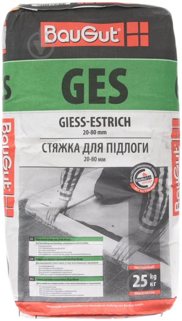 Стяжка для пола BauGut GES 25 кг - фото 1
