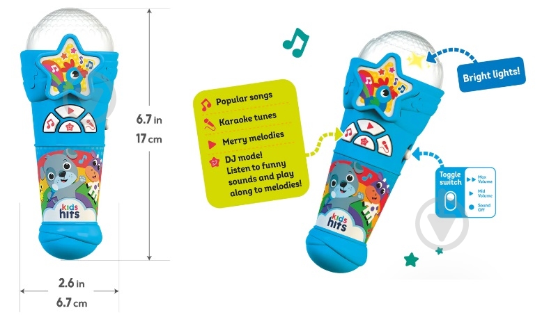 Микрофон Kids Hits KH16/003 - фото 3