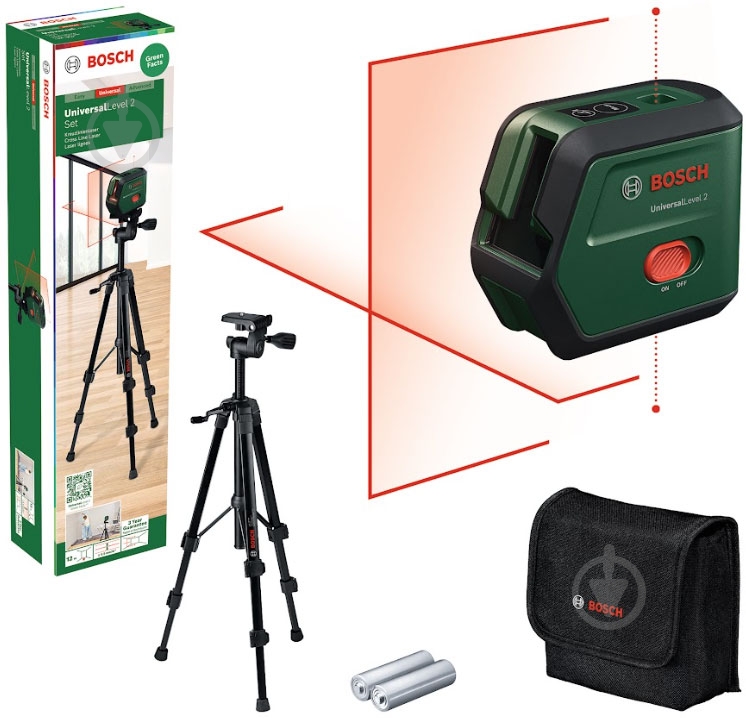 Нівелір лазерний Bosch UniversalLevel 2 Set 0603663F01 - фото 1 Нівелір лазерний Bosch UniversalLevel 2 Set 0603663F01 - фото 1