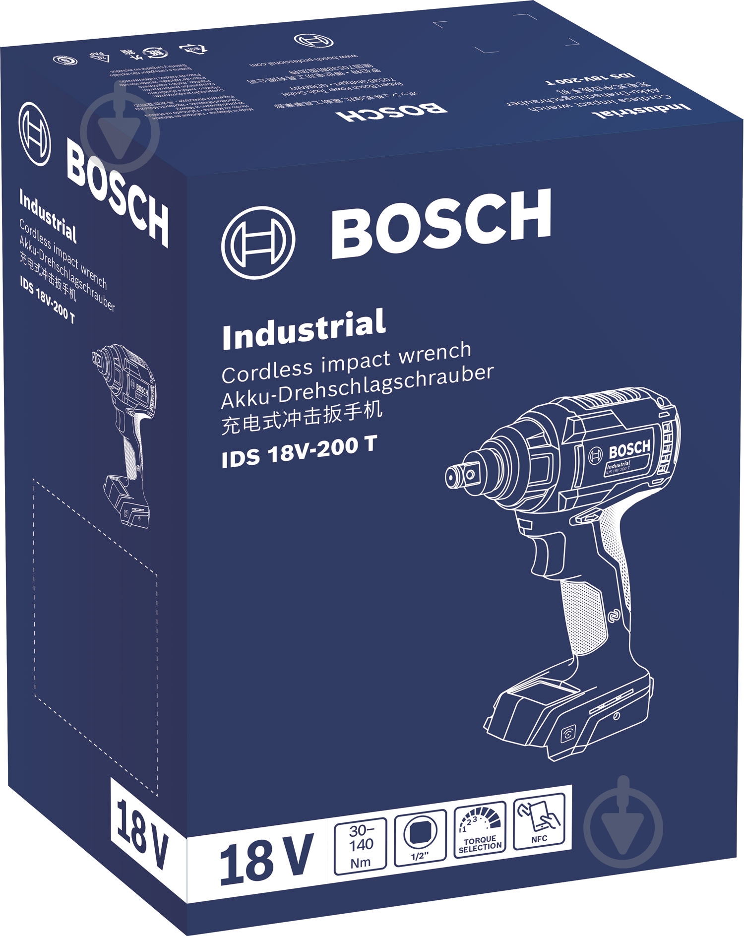 Гайковерт ударный аккумуляторный Bosch Professional IDS 18V-200T (solo) 06019N0020 - фото 3 Гайковерт ударный аккумуляторный Bosch Professional IDS 18V-200T (solo) 06019N0020 - фото 3