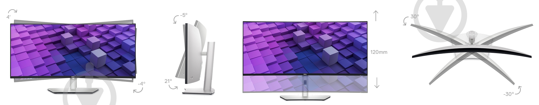 Монитор Dell UltraSharp U3824DW 38" (210-BHXB) - фото 10
