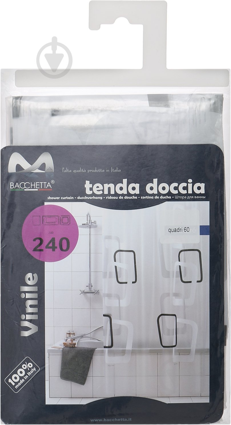 Штора для душа Bacchetta Quadri '60 - фото 3 Штора для душа Bacchetta Quadri '60 - фото 3