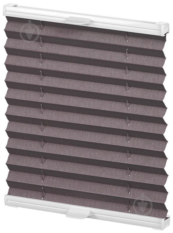 Штора-плиссе Rollotex ткань MELANGE TERMO 111х65 см коричневая - фото 3