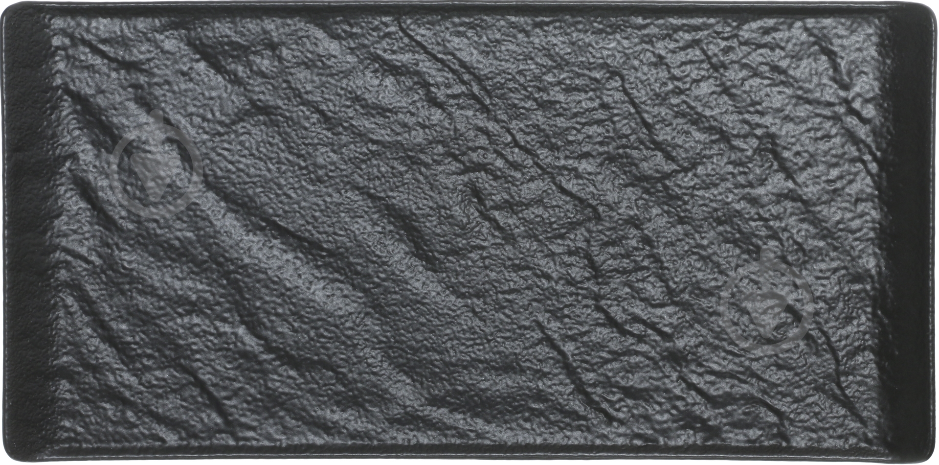 Блюдо прямоугольное Fiora Lavastone Black Surf 29,5x15 см - фото 2