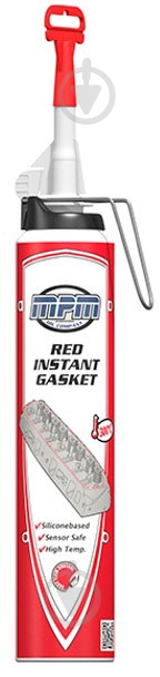 Герметик MPM INSTANT RED GASKET (MPM PP200R) красный 200 мл - фото 1 Герметик MPM INSTANT RED GASKET (MPM PP200R) красный 200 мл - фото 1