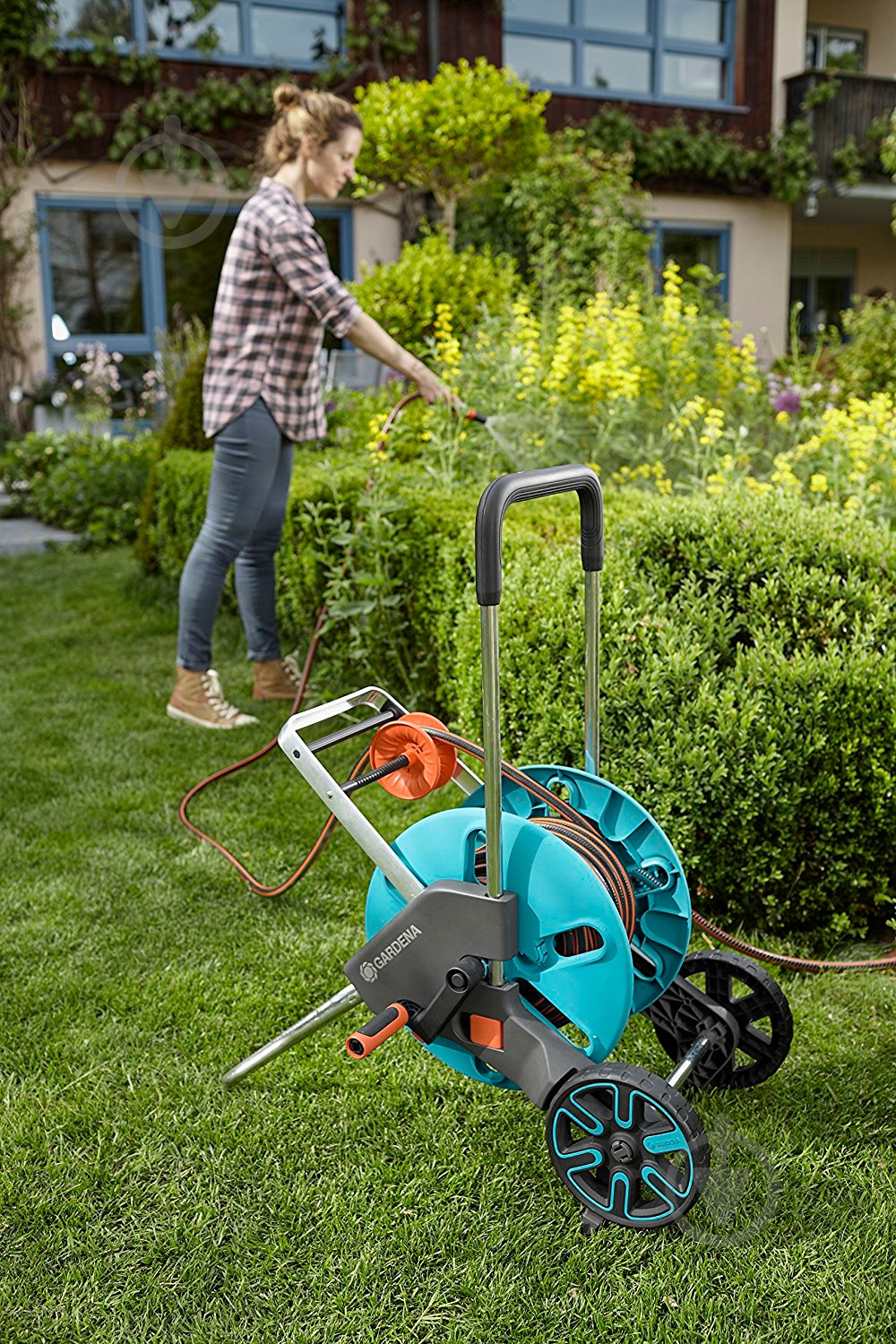 Тележка для шланга Gardena AquaRoll M Easy Set 18517-20 - фото 5 Тележка для шланга Gardena AquaRoll M Easy Set 18517-20 - фото 5