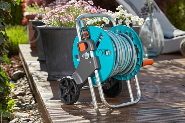 Тележка для шланга Gardena AquaRoll S 18502-50 - фото 3