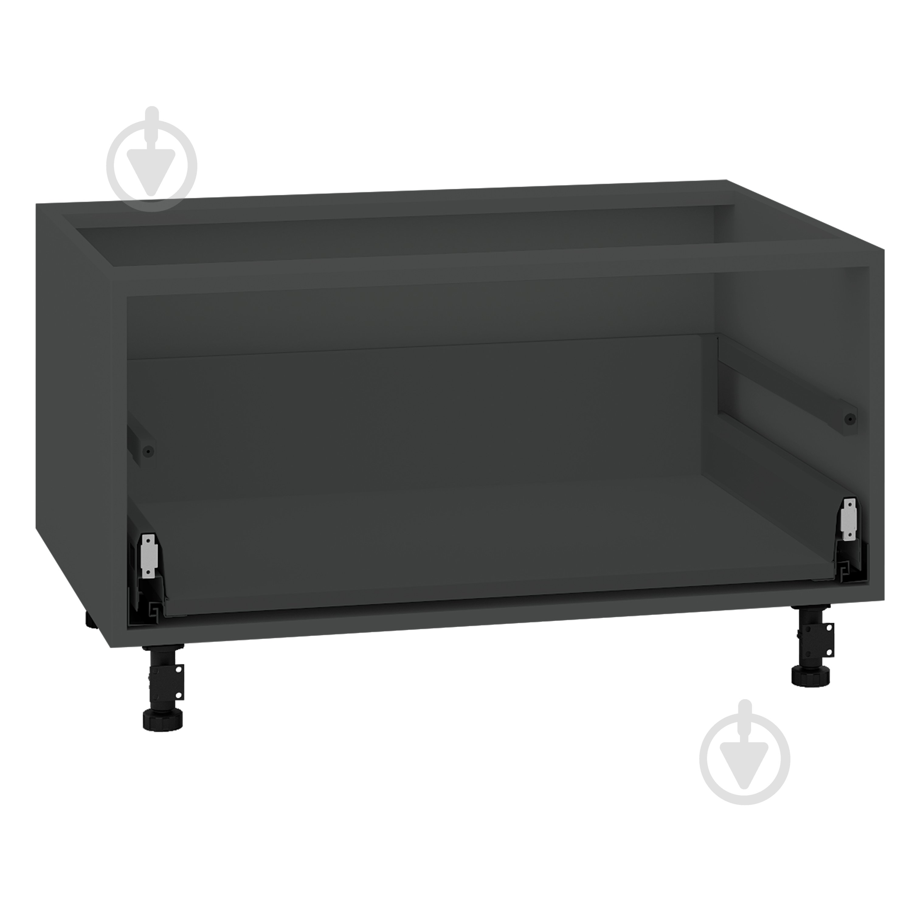 Тумба нижняя LuxeForm с тандембоксом Hettich 800x460x507 мм графит - фото 1