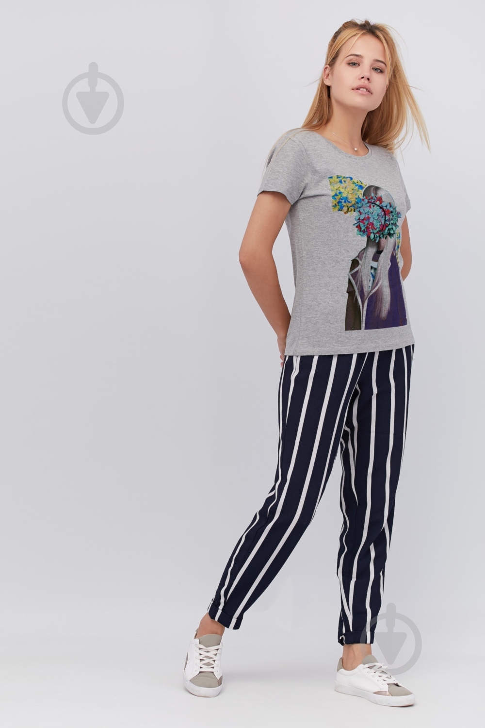 Футболка YAPPI Basic WG1080 р.S серый - фото 2