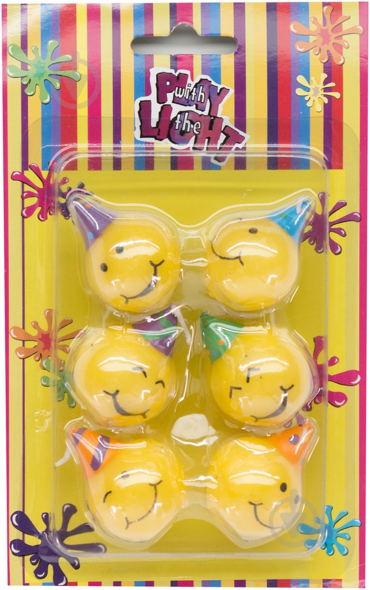 Cвеча для торта  4 см 6 шт.(YL-002) - фото 1