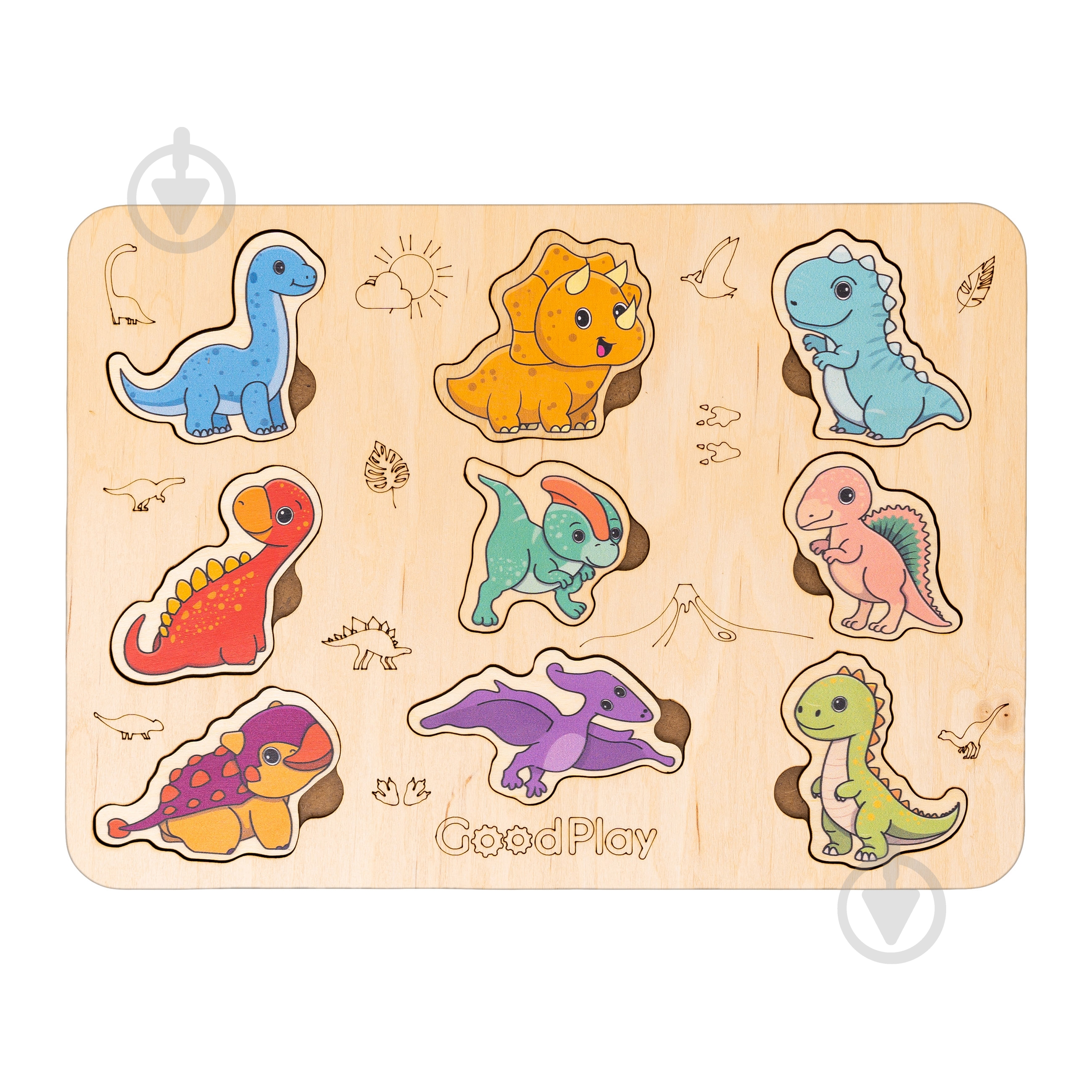 Пазл дерев’яний Good Play ДиноСвіт PS-4-019 - фото 1