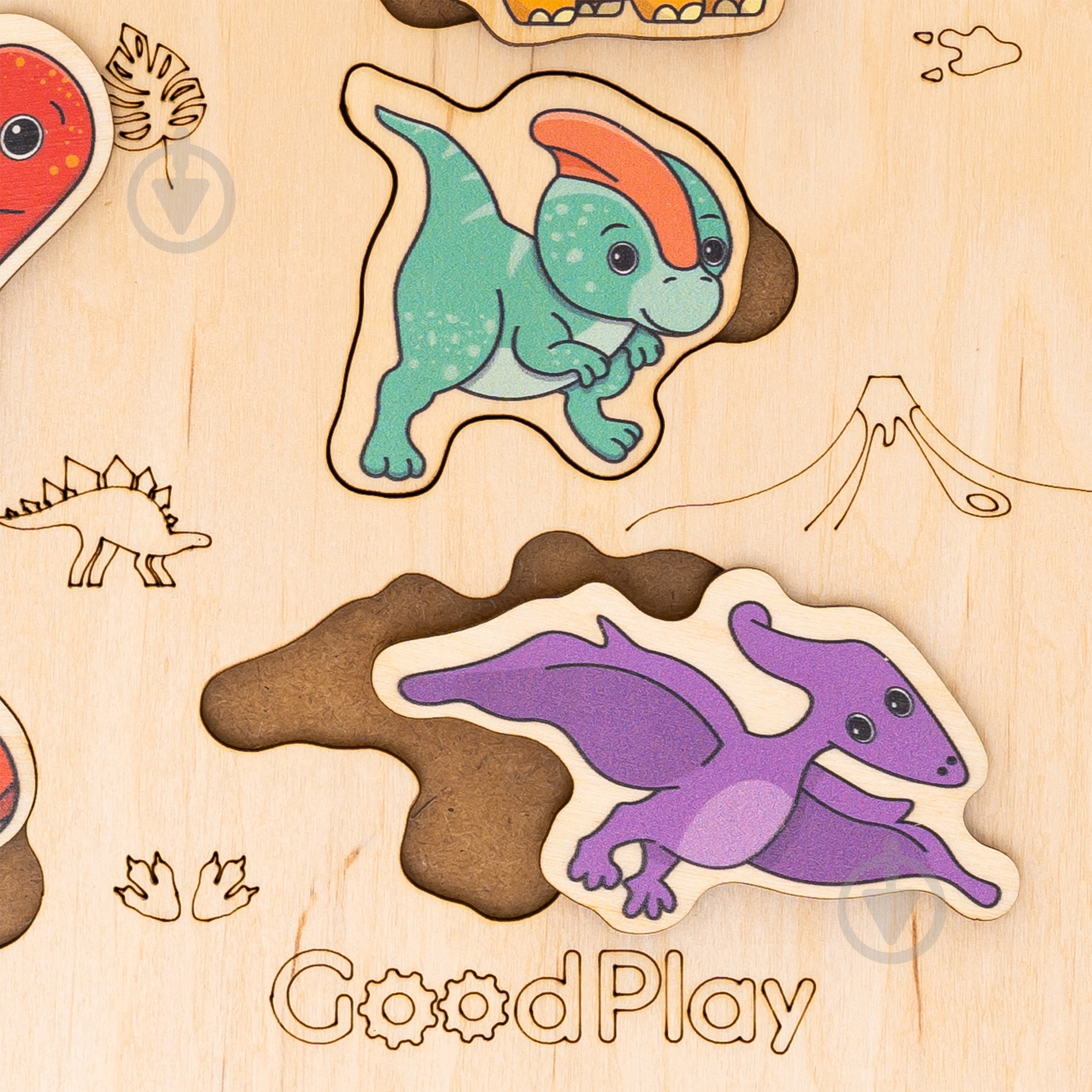 Пазл дерев’яний Good Play ДиноСвіт PS-4-019 - фото 3